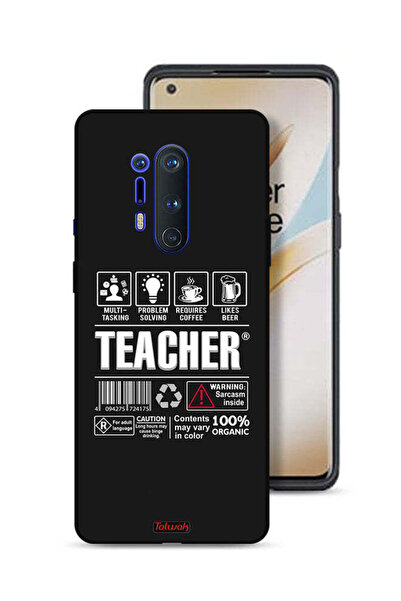 Tolwak غطاء حماية لهاتف OnePlus 8 Pro - ملصق المعلم