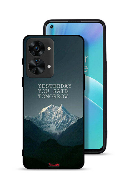 Tolwak غطاء حماية لهاتف OnePlus Nord 2T 5G بعبارة "أمس قلت غدًا"