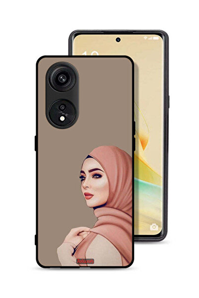 Tolwak غطاء حماية لهاتف Oppo A1 Pro بطبعة فتاة محجبة جميلة