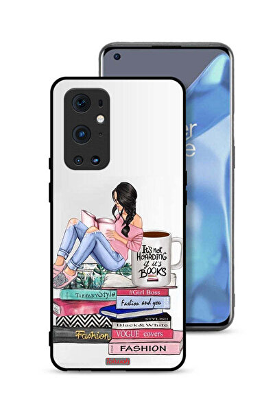 Tolwak غطاء حماية لهاتف OnePlus 9 Pro 5G، تصميم فتاة وكتب أزياء فنية