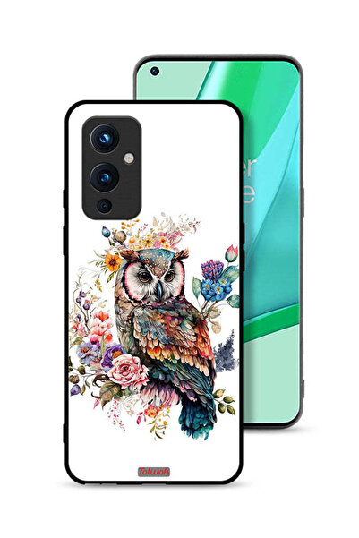 Tolwak غطاء حماية لهاتف OnePlus 9 5G بتصميم بومة فنية تجريدية