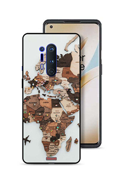 Tolwak غطاء حماية لهاتف OnePlus 8 Pro بتصميم خريطة العالم