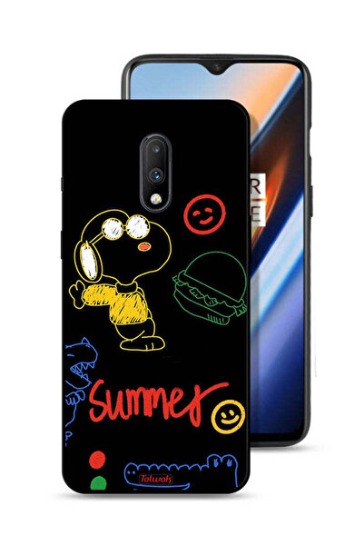 Tolwak غطاء حماية لهاتف OnePlus 7 - ملصق صيفي