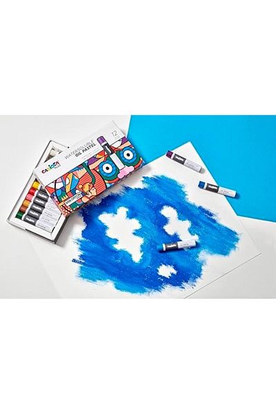 Mena Rise Şirinshop Plus Watersoluble Oil Pastels 24 Pack (Water Soluble) 1108107