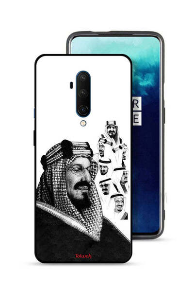 Tolwak غطاء حماية لهاتف OnePlus 7T Pro، ملصق فني أبيض وأسود لملوك المملكة الع...