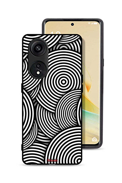 Tolwak غطاء حماية لهاتف Oppo A1 Pro بنمط دوائر وهمية