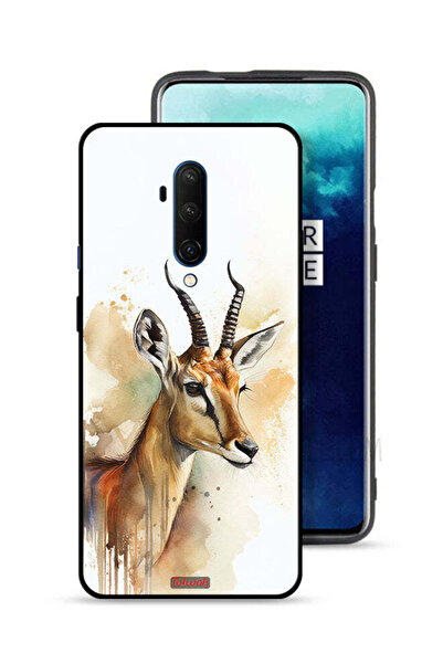 Tolwak غطاء حماية لهاتف OnePlus 7T Pro بتصميم فن تجريدي للغزلان