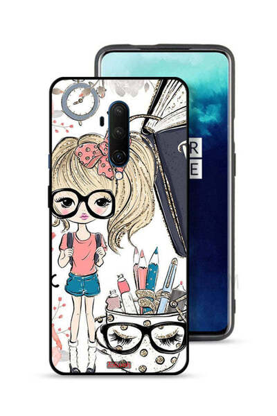 Tolwak غطاء حماية لهاتف OnePlus 7T Pro بتصميم فتاة وحيد القرن