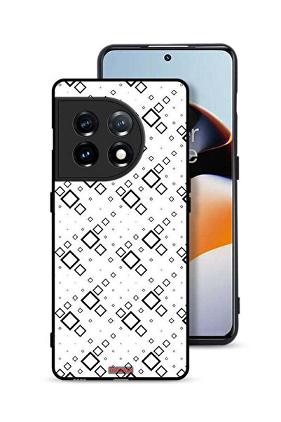 Tolwak غطاء حماية لهاتف OnePlus 11 5G بتصميم مربع تجريدي فني رقمي