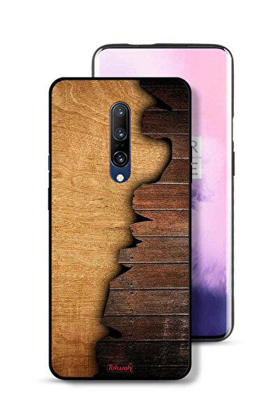 Tolwak غطاء حماية لهاتف OnePlus 7 Pro بنمط خشبي عتيق