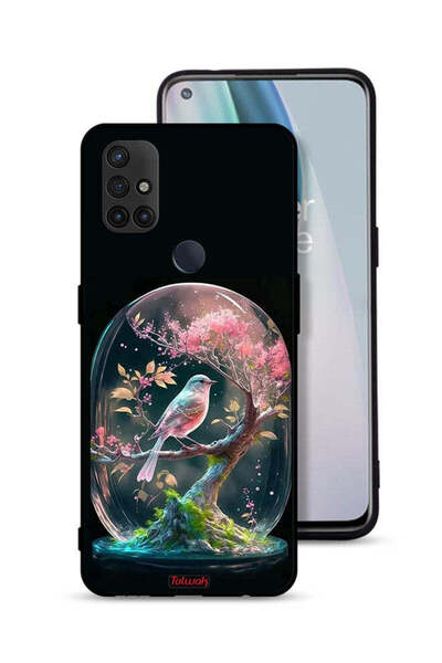 Tolwak غطاء حماية لهاتف OnePlus Nord N10 5G بتصميم Bird In Jarr