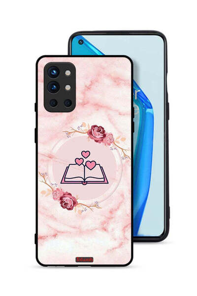 Tolwak غطاء حماية لهاتف OnePlus 9R 5G بتصميم ثلاثة قلوب على كتاب