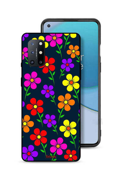Tolwak غطاء حماية لهاتف OnePlus 8T 5G بنقشة زهور ملونة