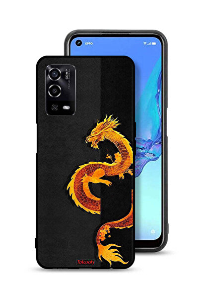 Tolwak غطاء حماية لهاتف Oppo A55 4G بنقشة فن التنين