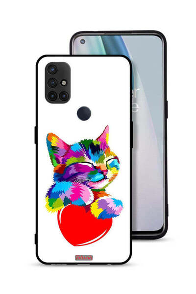 Tolwak غطاء حماية لهاتف OnePlus Nord N10 5G بتصميم قطة ملونة