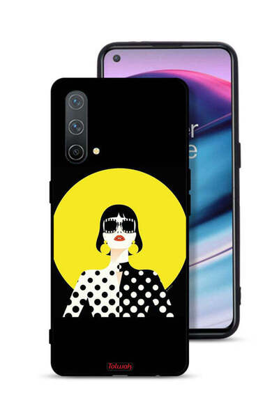 Tolwak غطاء حماية لهاتف OnePlus Nord CE 5G بتصميم فتاة أنيقة