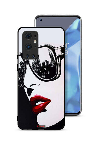 Tolwak غطاء حماية لهاتف OnePlus 9 Pro 5G بتصميم وجه فتاة وفن تجريدي