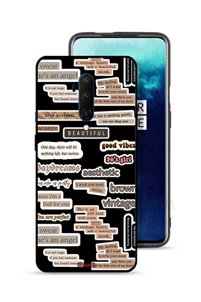 Tolwak غطاء حماية لهاتف OnePlus 7T Pro بملصقات اقتباسات جميلة