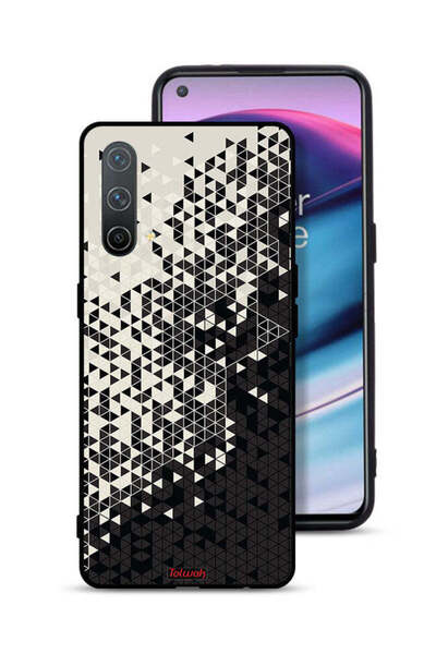 Tolwak غطاء حماية لهاتف OnePlus Nord CE 5G بنمط مثلث فني رقمي