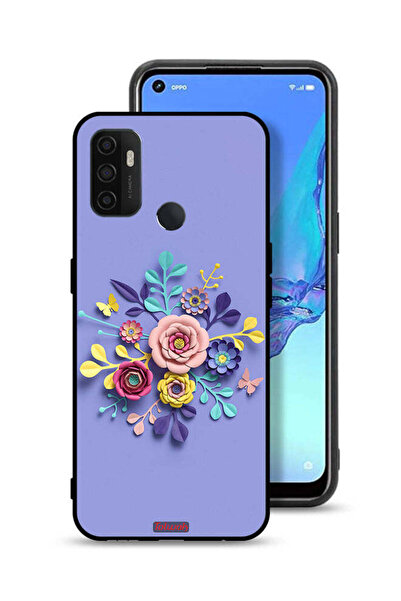 Tolwak Oppo A53 4G Protective Case Cover Flowers Art