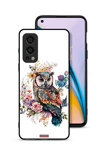 Tolwak غطاء حماية لهاتف OnePlus Nord 2 5G بتصميم بومة فنية تجريدية