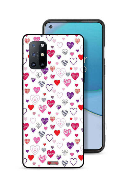 Tolwak غطاء حماية لهاتف OnePlus 8T 5G بنقشة قلوب