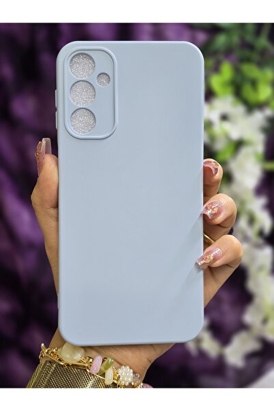 Magic Ring Samsung Galaxy A24 Uyumlu İçi Kadife Bebe Mavisi Telefon Kılıfı