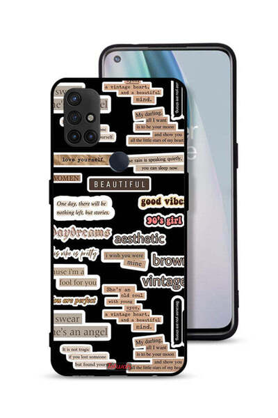 Tolwak غطاء حماية لهاتف OnePlus Nord N10 5G بملصقات اقتباسات جميلة