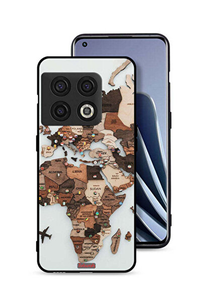 Tolwak غطاء حماية لهاتف OnePlus 10 Pro 5G برسومات خريطة العالم