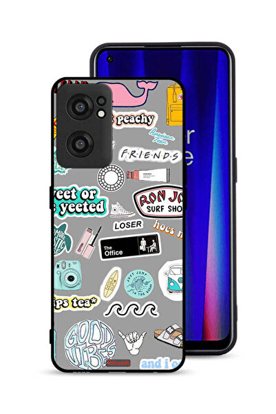 Tolwak OnePlus Nord CE 2 5G Protective Case Cover Good Vibes Stickers