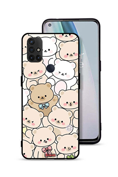 Tolwak غطاء حماية لهاتف OnePlus Nord N10 5G بنقشة دببة