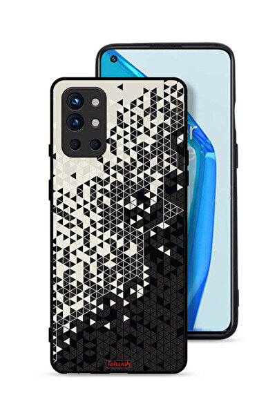 Tolwak غطاء حماية لهاتف OnePlus 9R 5G بنمط مثلث فني رقمي