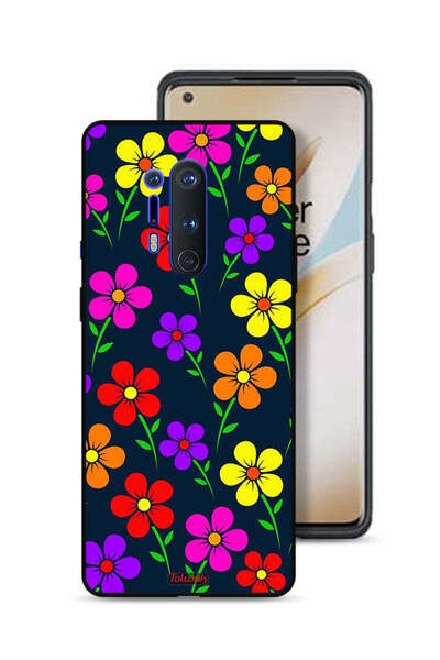 Tolwak غطاء حماية لهاتف OnePlus 8 Pro بنقشة زهور ملونة