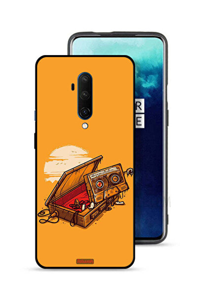 Tolwak غطاء حماية لهاتف OnePlus 7T Pro بتصميم شريط كاسيت وشريط لاصق