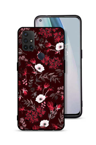 Tolwak غطاء حماية لهاتف OnePlus Nord N10 5G بنقشة زهور صغيرة وأوراق استوائية