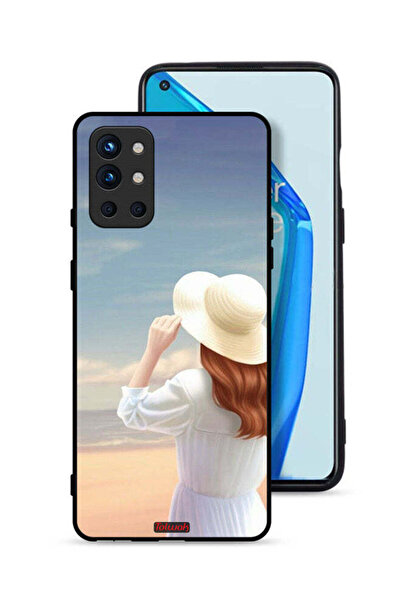 Tolwak غطاء حماية لهاتف OnePlus 9R 5G بطبعة فتاة قبعة واقفة