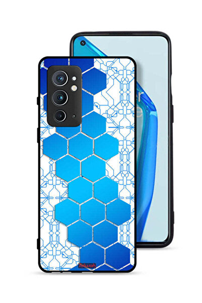 Tolwak غطاء حماية لهاتف OnePlus 9RT 5G بنمط شبكة أيقونات سداسية الشكل من Hone...