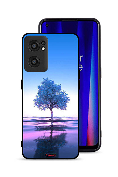 Tolwak غطاء حماية لهاتف OnePlus Nord CE 2 5G بتصميم شجرة نيون وانعكاس مائي وف...