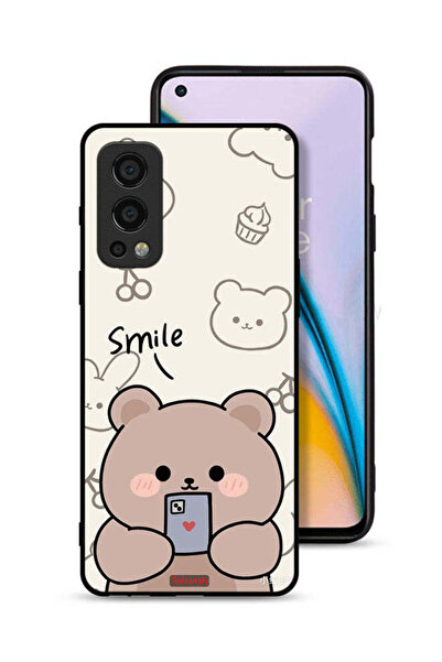 Tolwak غطاء حماية لهاتف OnePlus Nord 2 5G برسومات الدب المبتسم