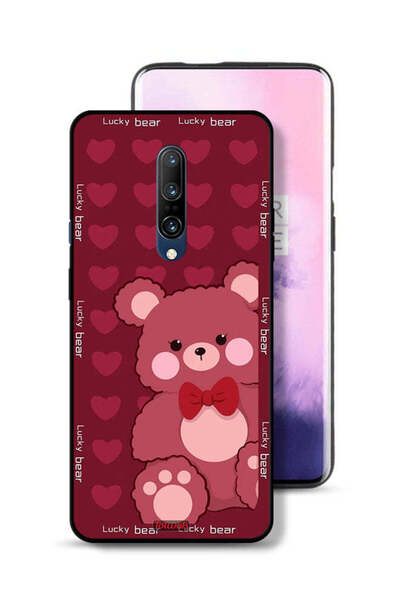 Tolwak غطاء حماية لهاتف OnePlus 7 Pro بتصميم الدب المحظوظ