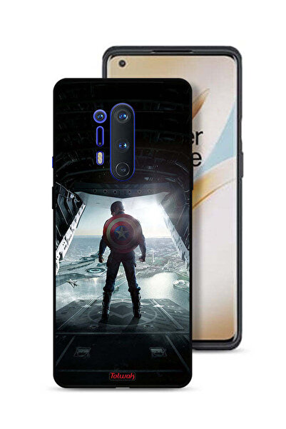 Tolwak غطاء حماية لهاتف OnePlus 8 Pro بتصميم صورة كابتن أمريكا