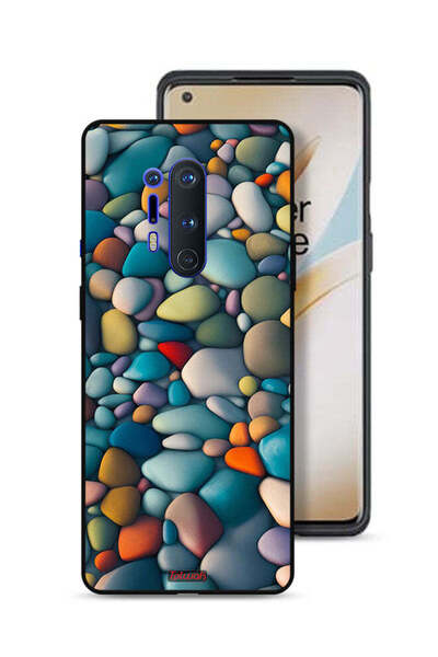 Tolwak غطاء حماية لهاتف OnePlus 8 Pro بنمط تجريدي من الأحجار