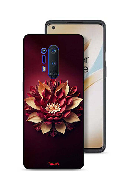 Tolwak غطاء حماية لهاتف OnePlus 8 Pro بتصميم زهور تجريدية