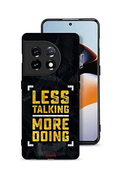 Tolwak OnePlus 11 5G Protective Case Cover Less Talking More Doing