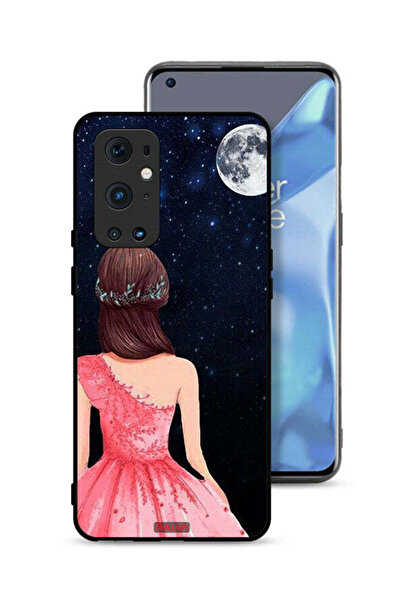 Tolwak غطاء حماية لهاتف OnePlus 9 Pro 5G برسومات فتاة وقمر