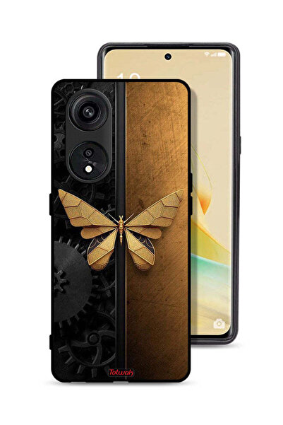 Tolwak غطاء حماية لهاتف Oppo A1 Pro - فراشة فولاذية