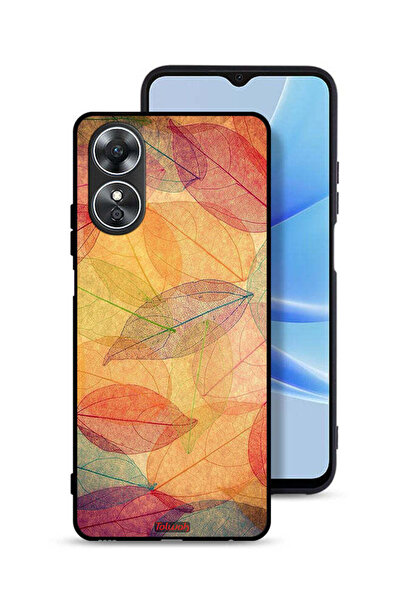 Tolwak Oppo A17 Protective Case Cover Leaves Abstract Digital Art