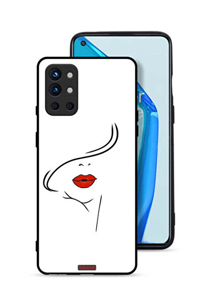 Tolwak OnePlus 9R 5G Protective Case Cover Girl Face Art