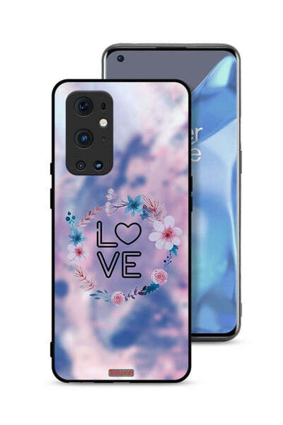 Tolwak غطاء حماية لهاتف OnePlus 9 Pro 5G برسومات زهور الحب الدائرية