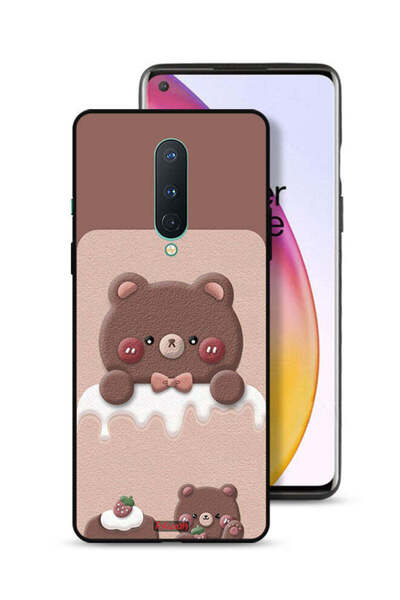 Tolwak غطاء حماية لهاتف OnePlus 8 بتصميم دب الفراولة
